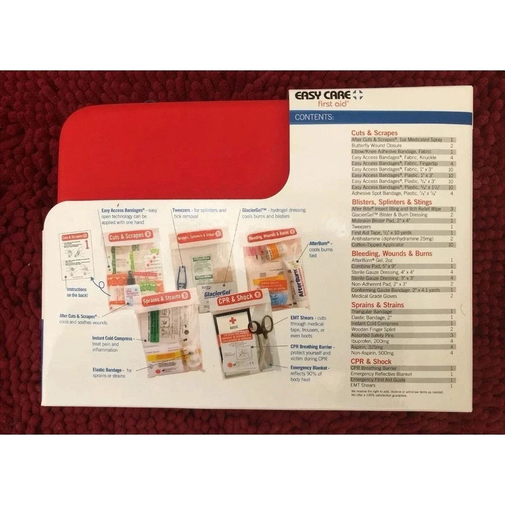Easy Care First Aid Comprehensive Medical Kit/Major Emergencies & Minor Injuries